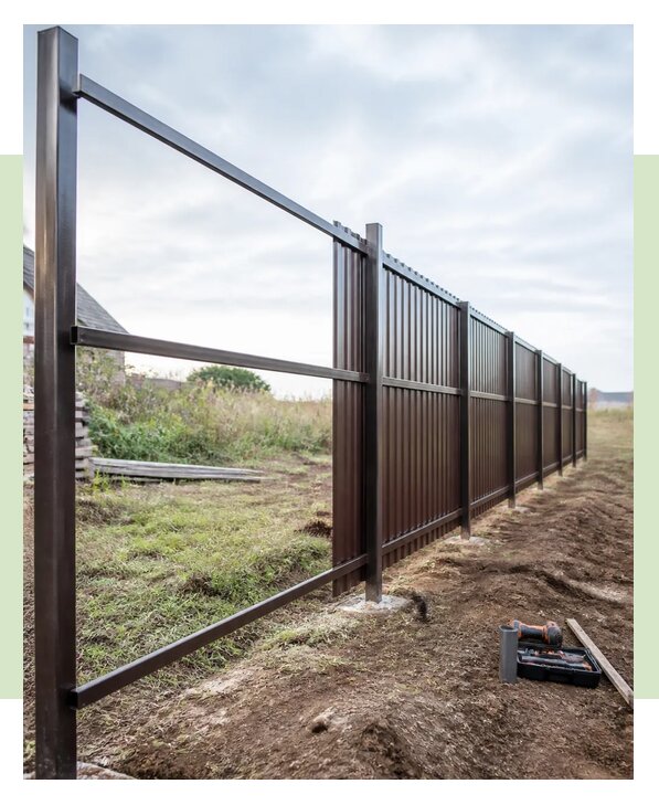 Установка недорогого забора в Кизляре по цене от 2540 р. | ЗаборЭксеперт-Кзр